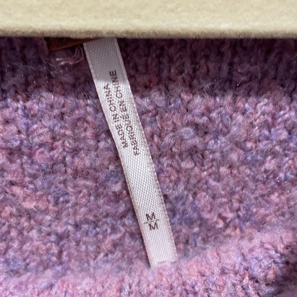 Free People Stormy fuzzy cowl sweater purple | M - Picture 4 of 5